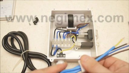 Negimex - câblage moteur d'un boitier de démarrage Tracer