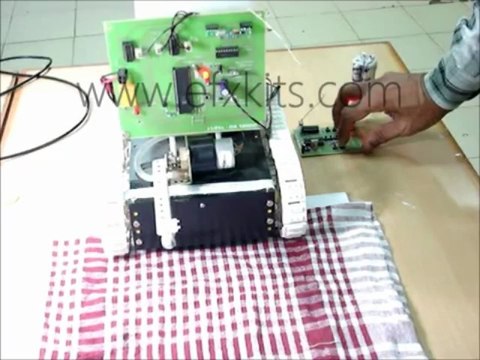 Fire Extinguishing or Fire Fighting Robotic Vehicle Using RF Technology