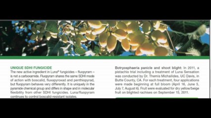 Luna Pistachio Fungicide - 2012 Product Guide
