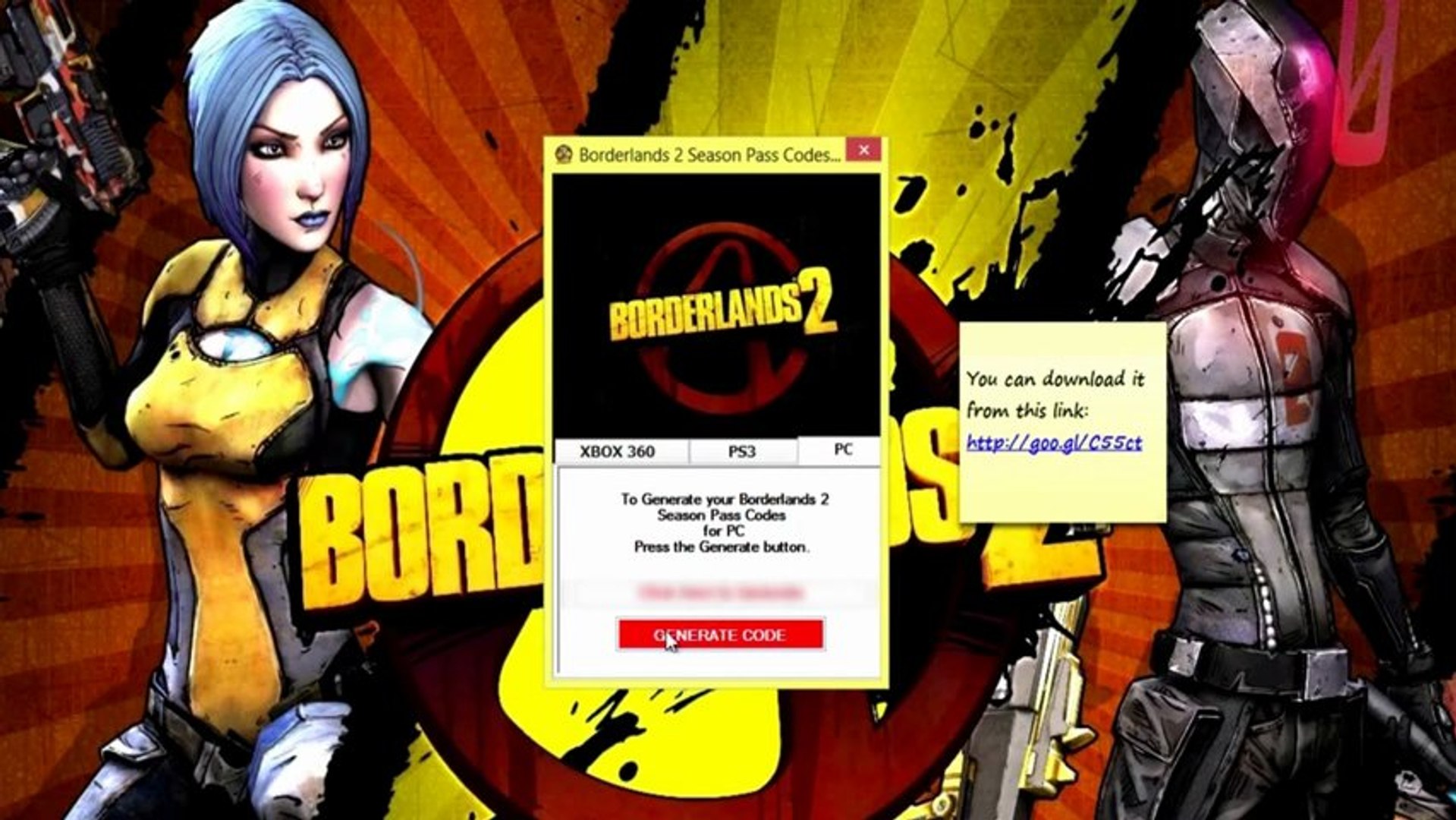 Borderlands 2 Season Pass Codes[PS3-XBOX360-PC] July 2013 - video  Dailymotion