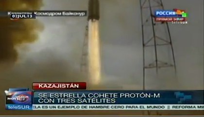 Cohete ruso se estrella en Baikonur segundos después de su despegue