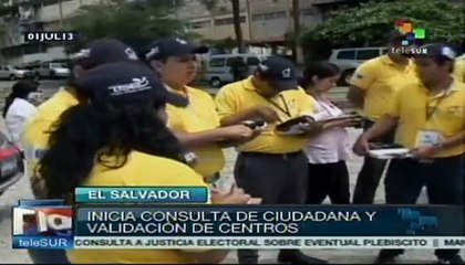 El Salvador inicia consulta ciudadana rumbo a las presidenciales