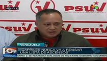 Cabello responde a crítica de Capriles por últimos ascensos en la FANB