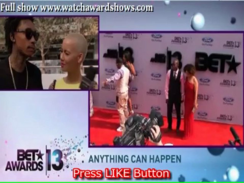 HD Wiz Khalifa BET Awards 2013 red carpet interview
