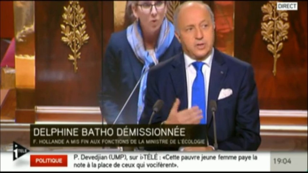 Fabius dénonce "le problème de cohérence" avec Batho