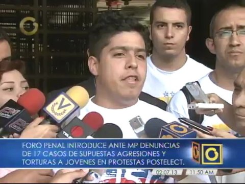 Foro Penal pide investigación sin manipulación y mentiras sobre violencia postelectoral