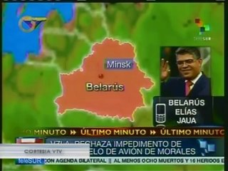 Jaua: Venezuela asume como "propia agresión" negarle permiso de vuelo a avión presidencial de Bolivia