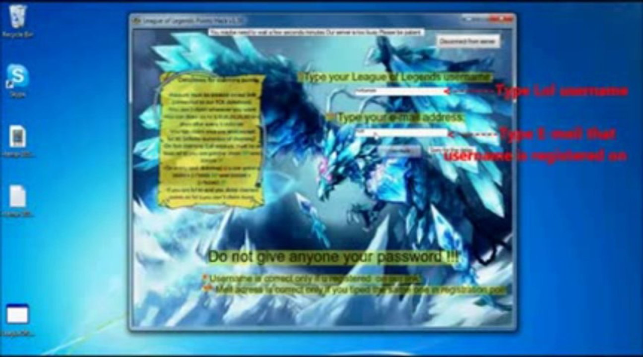 League of Legends Riot Points Generator \ Juillet - August 2013 Update