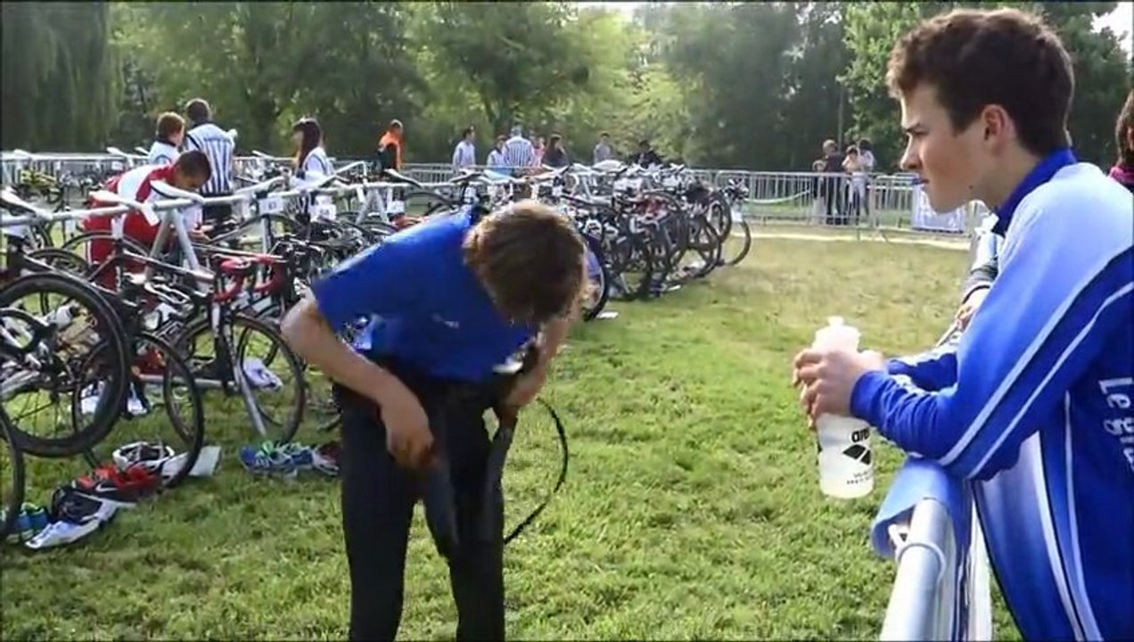 Chpt de France de triathlon jeunes  à Chateauroux le 2 juin 2013