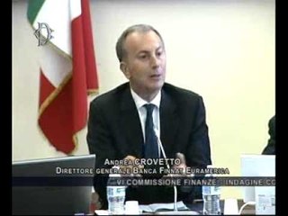 Roma - L'audizione di Andrea Crovetto a sostegno della crescita (02.07.13)