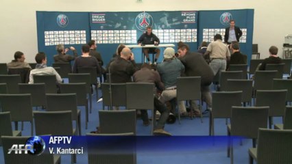 Conférence de presse du nouvel entraîneur du PSG, Laurent Blanc