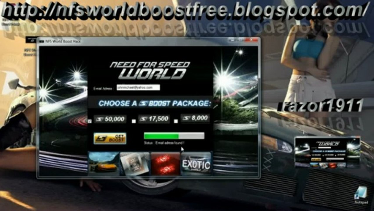 Need For Speed Hack Boost Generator v3.1 Razor1911