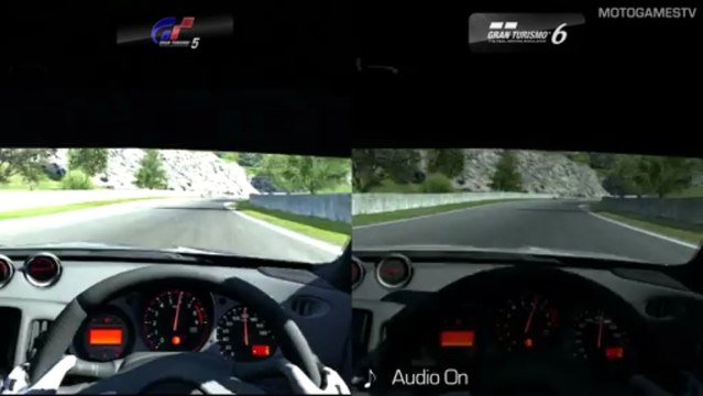 Gran Turismo 5 vs Gran Turismo 6 Demo - Nissan 370Z at Grand Valley East