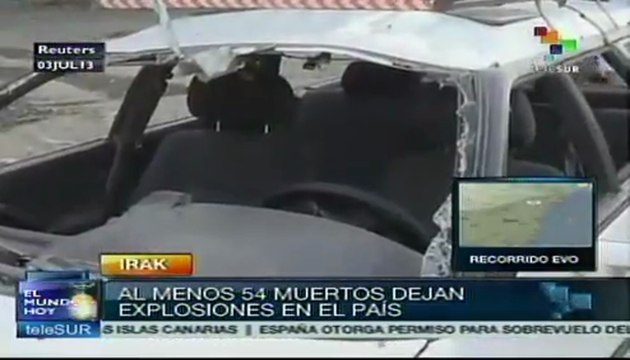 Ola de atentados deja más de 50 muertos en Irak