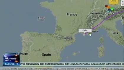 Recorrido en tiempo real de Evo Morales a Bolivia