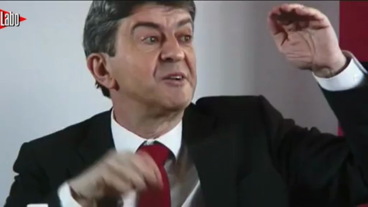 Mélenchon a la conference de redaction de liberation