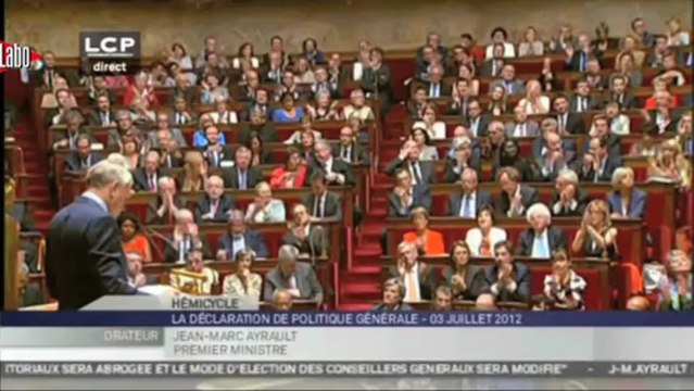 Le discours de Jean-Marc Ayrault en 3'08