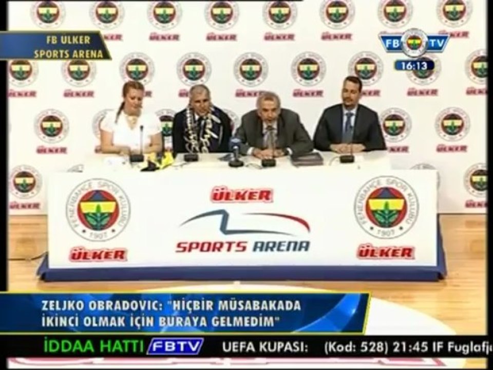 Zeljko Obradovic'in İmza Töreni - FB TV