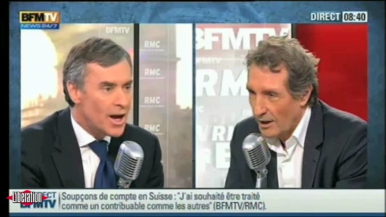 «Je n'ai jamais eu de compte à l'étranger»  Jérôme Cahuzac