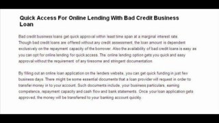 Get Your Business Quick Funding With Business Loans With Bad Credit