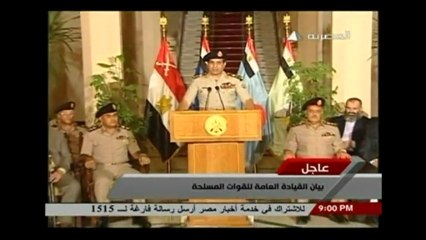Egypt army commander suspends constitution