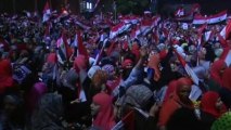 Jubilant crowds celebrate in Tahrir Square after Mursi overthrown