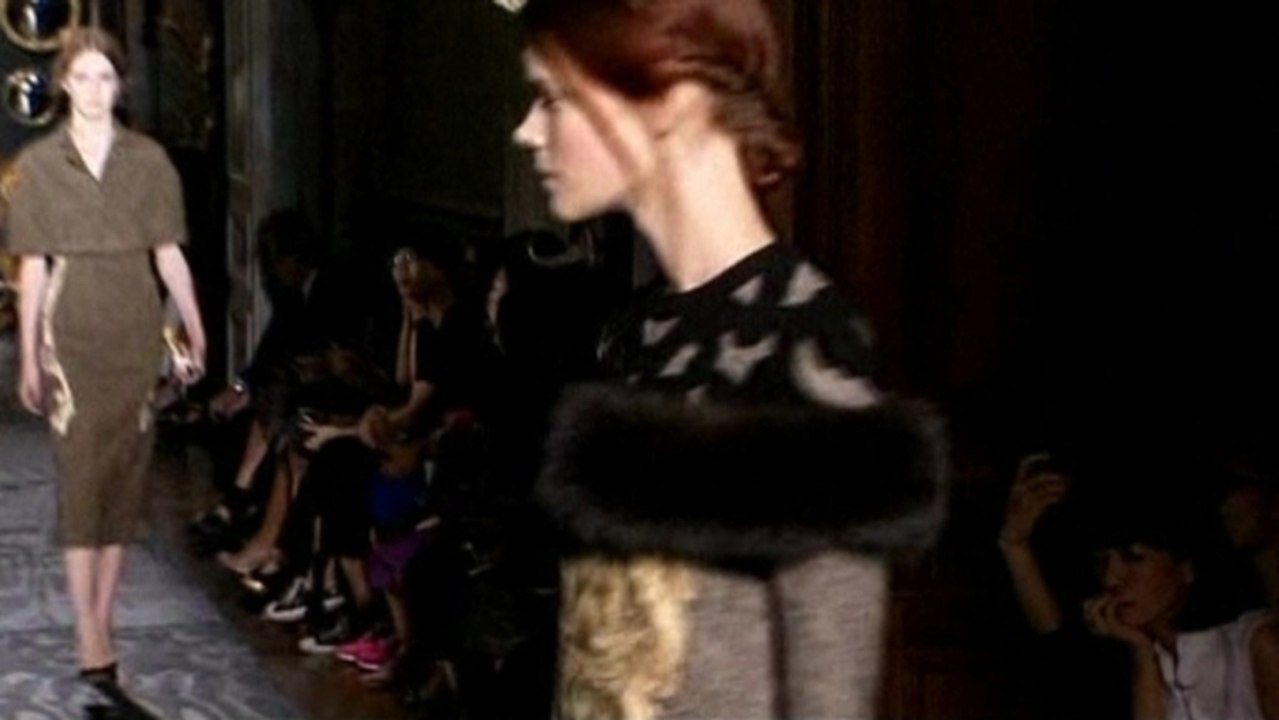 Valentino unveils whimsical haute couture collection at Paris fashion week.