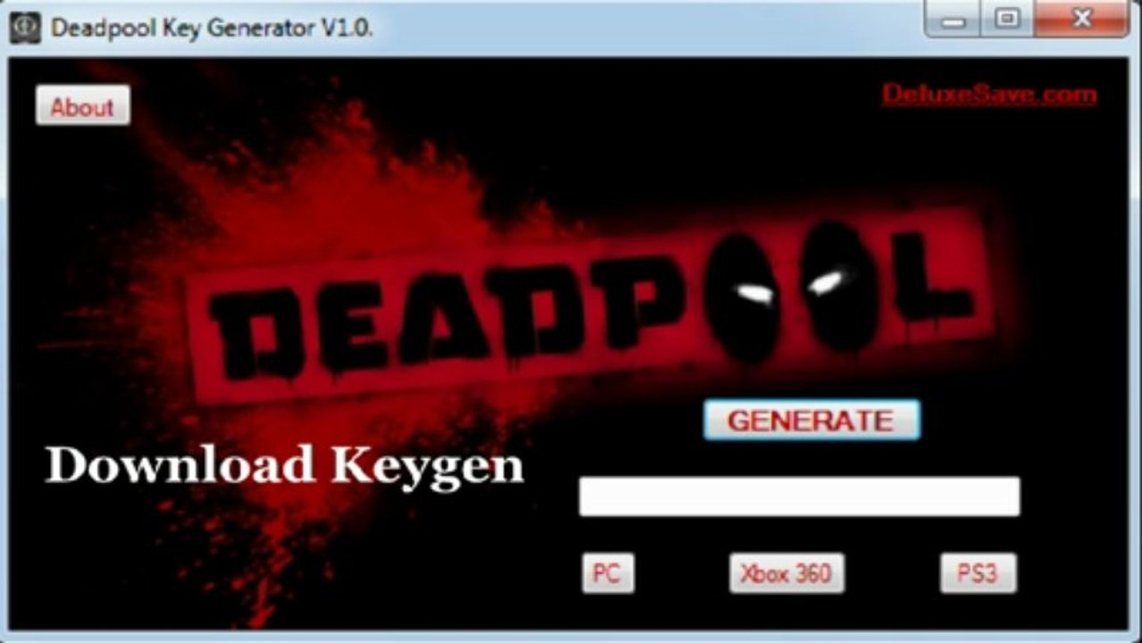 Deadpool générateur de clé telecharger {PC, XBOX 360, PS3} KEYGEN