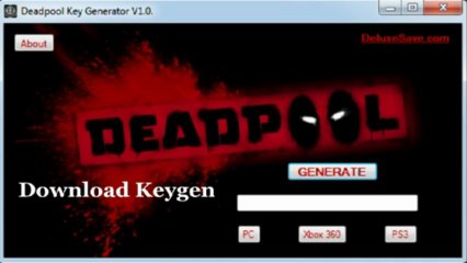 Deadpool générateur de clé telecharger {PC, XBOX 360, PS3} KEYGEN