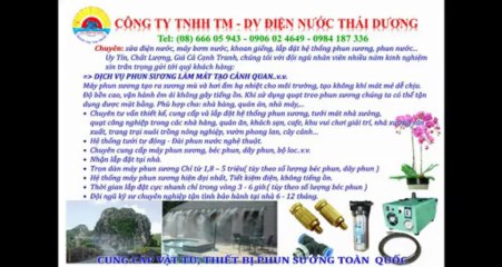 (D/v)THỢ SỬA MÁY BƠM NƯỚC TẠI NHÀ QUẬN phú nhuận ; 0906024649; cung cấp máy phun sương