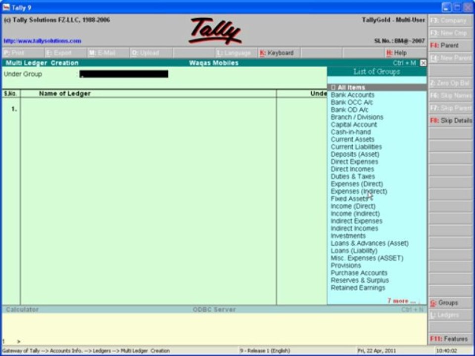 10.Group Ledgers
