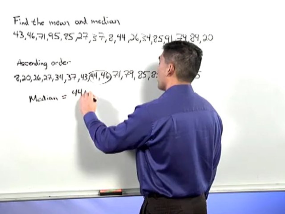 How to Find the Mean and Median