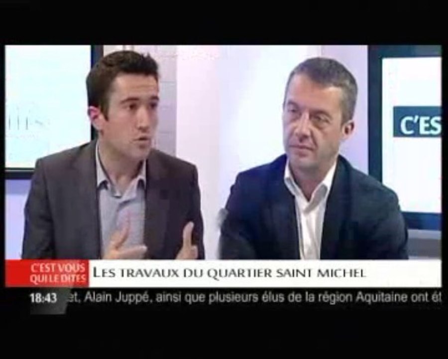 TV 7 - Lancement des travaux de la place St Michel