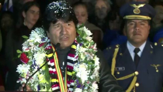 Evo Morales regresó a Bolivia
