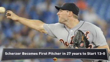 Max Scherzer Improves to 13-0