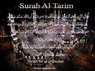 066 Surah Al Tahrim (Sa'ad al Ghamdi)