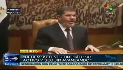 Mursi habría pedido al Ejército egipcio cumplir con ley