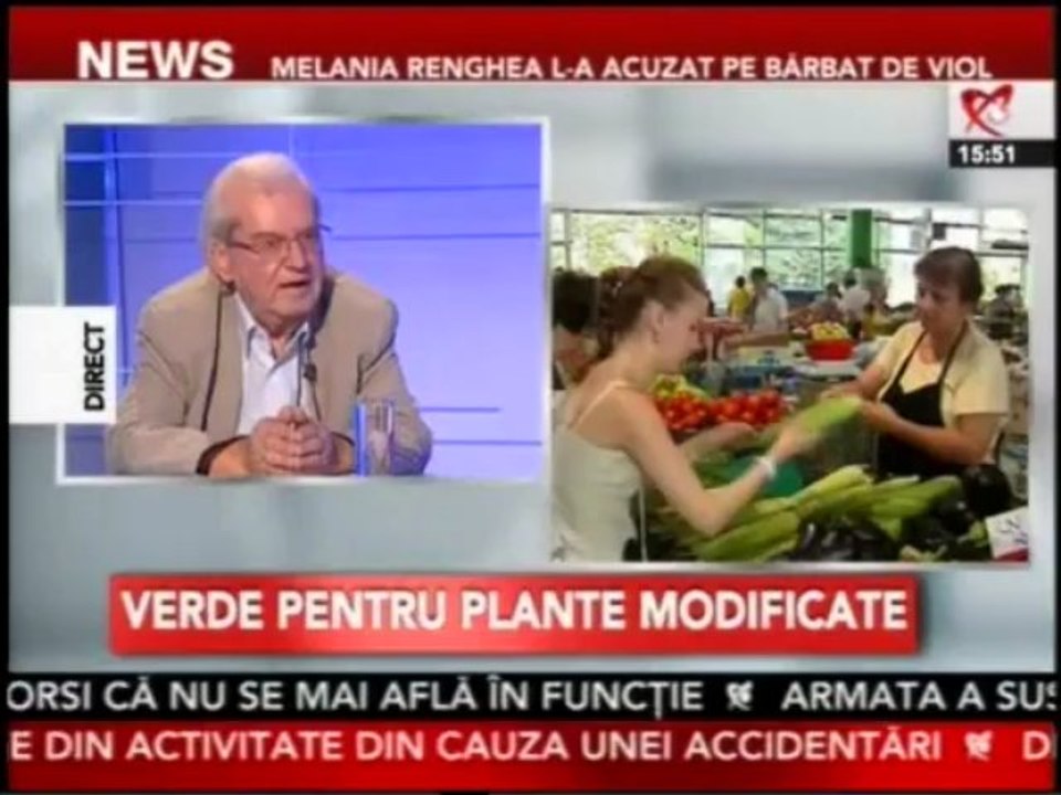 Gh. Mencinicopschi la Realitatea TV despre ALIMENTATIA SANATOASA si organismele modificate genetic