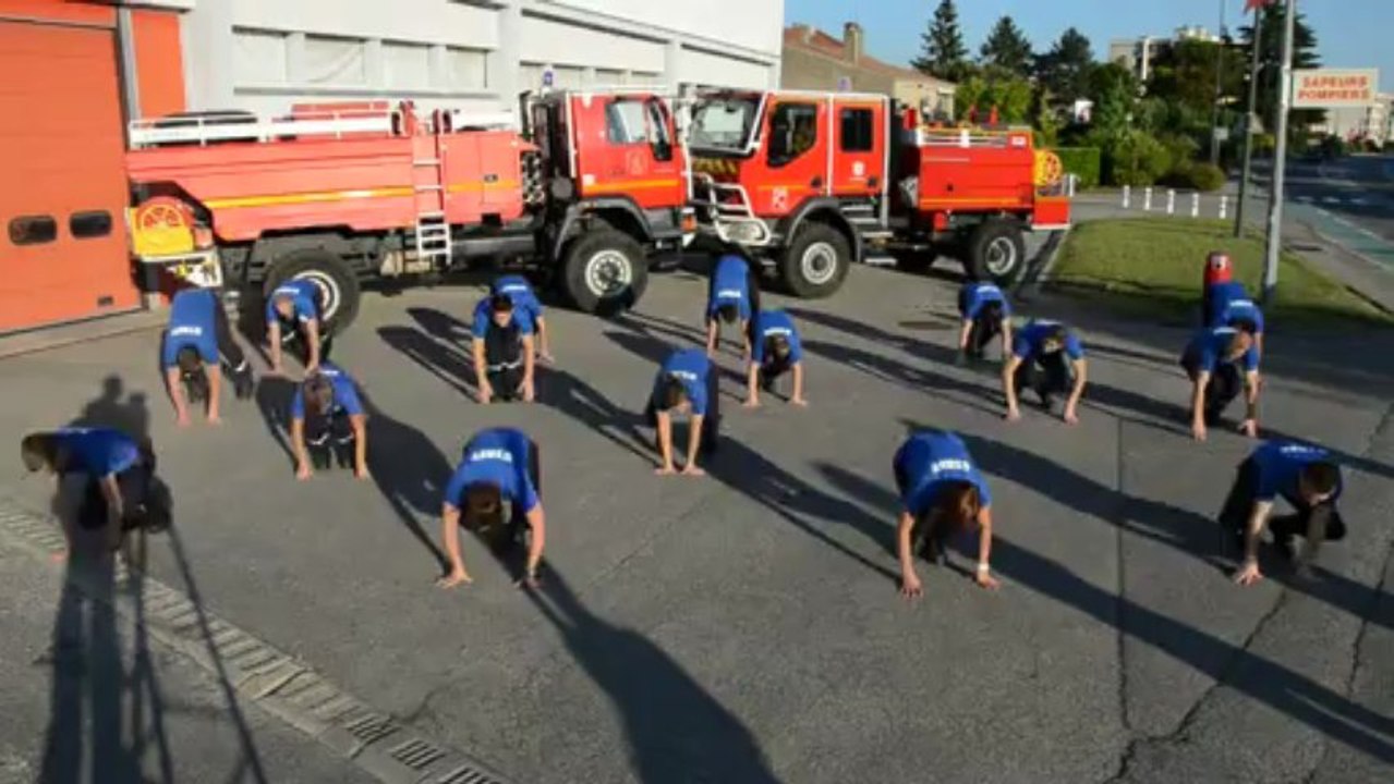 Flashmob pompiers de Tournon