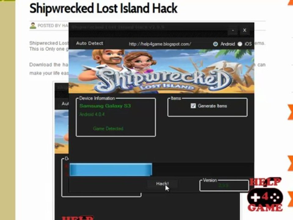 Shipwrecked Lost Island Hack Download 2013