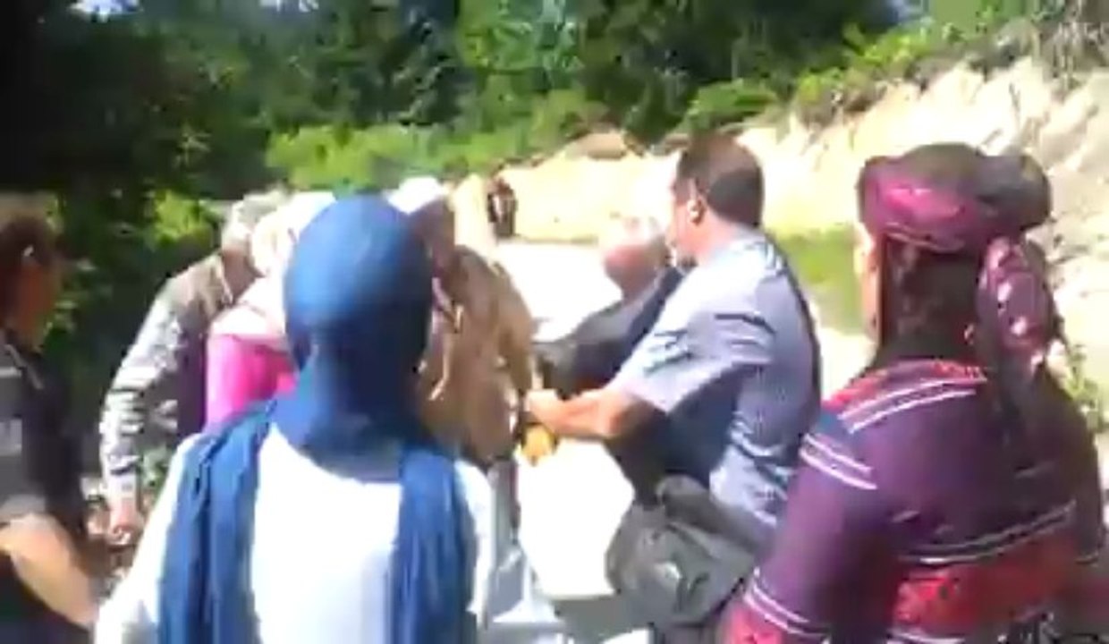Yol ortasında horan