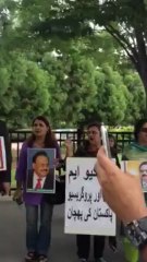 MQM USA protest against Taliban and Mohajir persecution outside CNN Headquarters in Atlanta, GA.