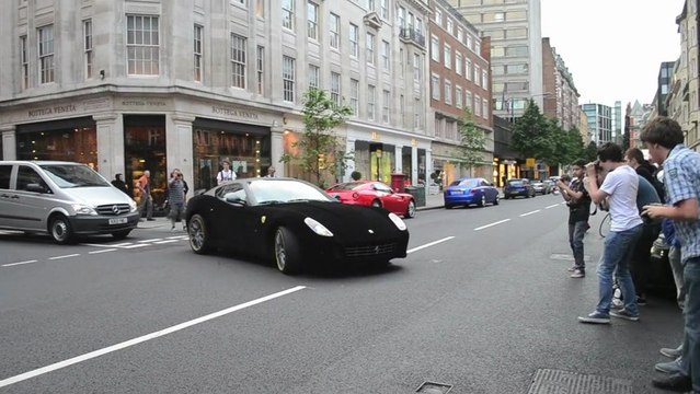 Parking a velvet wrapped Ferrari 599!