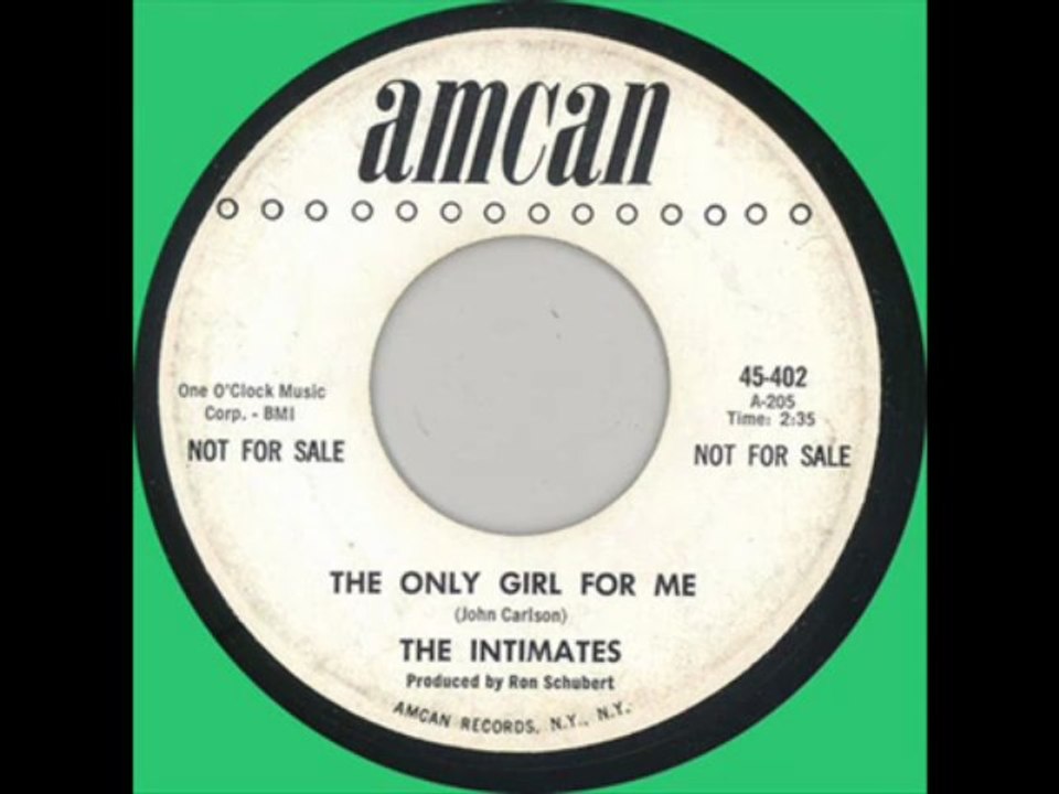 The Intimates - The only girl for me (1960)
