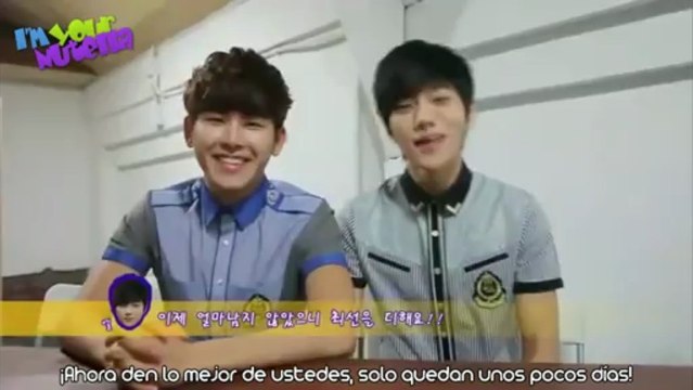 [Español] Hoya & Myungsoo - Mensaje de animo para los exámenes finales