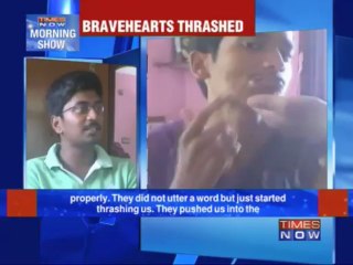 Thrashed for opposing harassment