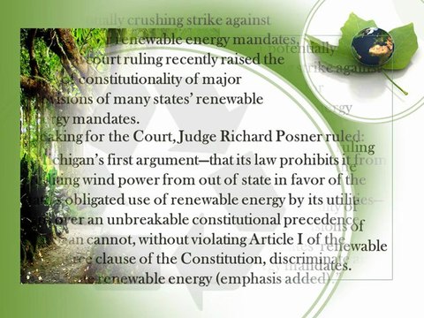 Crown Capital International Relations Management - Constitutionality of Renewable Energy Mandates in Question