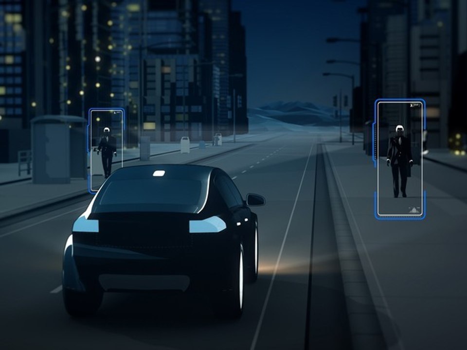 Système Volvo de détection de piétons de nuit