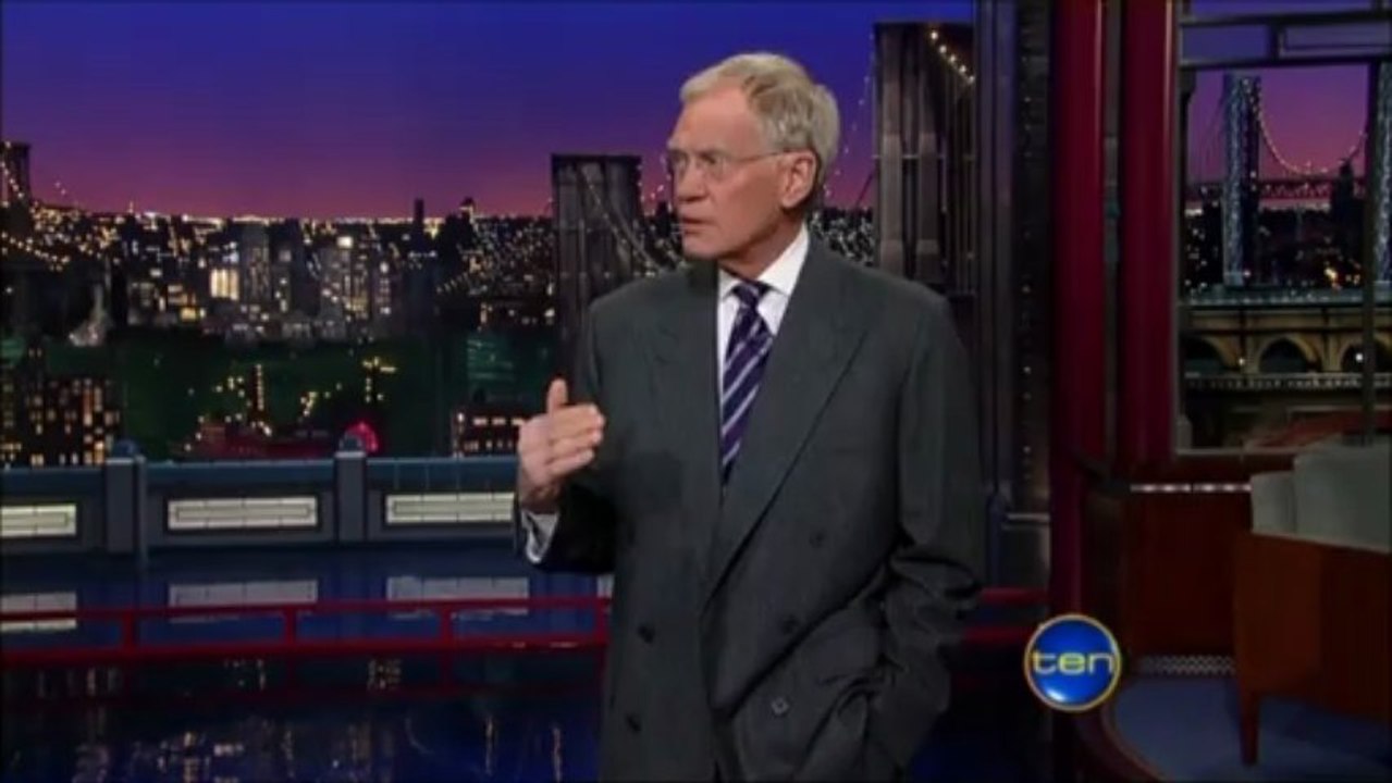 David Letterman - "This is Lance Armstrong after stopped taking Performance Enhancing Drugs" HD