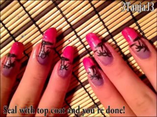 *Palm Tree Sunset* - Nail Art Design